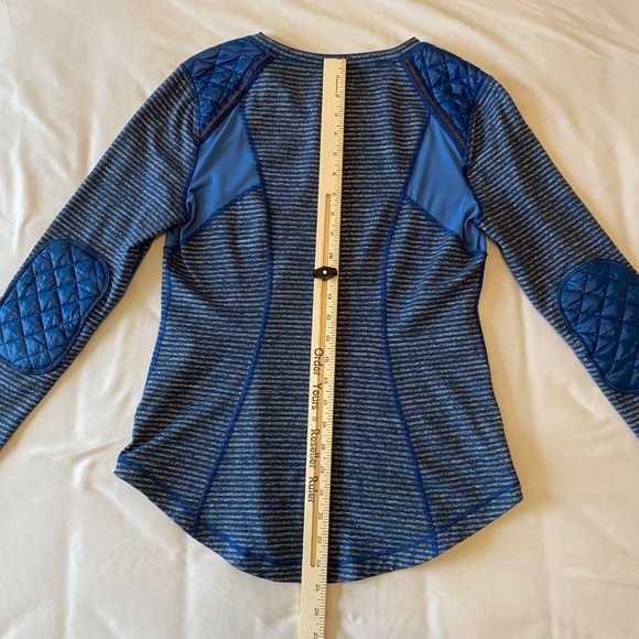 Lululemon Run Ice Queen‎ Long Sleeve Blue Gray Size 8 - Picture 4 of 8